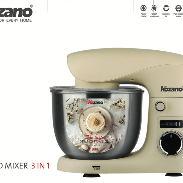 Robot Pâtissier KOZANO SM62 - 1500W 6L