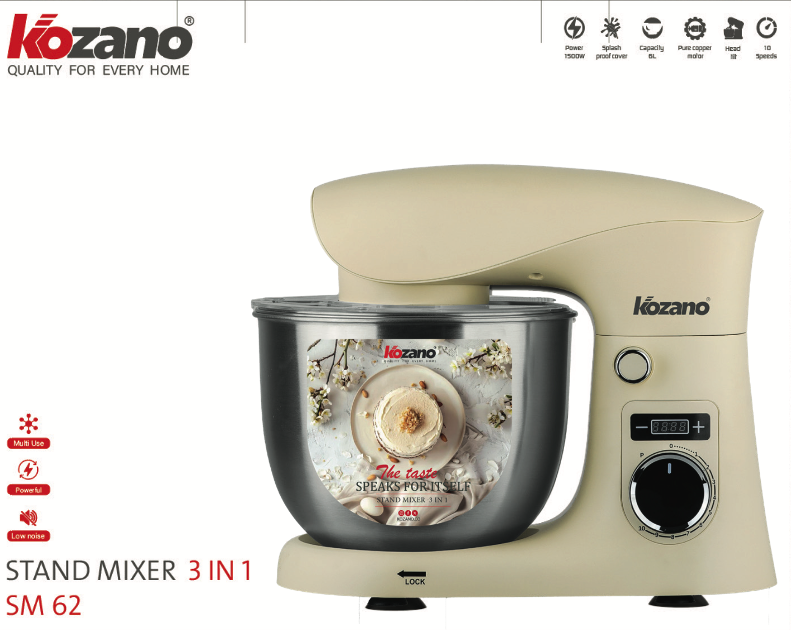 Capture d’écran 2026-02-24 à 10.46.59 Robot Pâtissier KOZANO SM62 - 1500W 6L – Image 1
